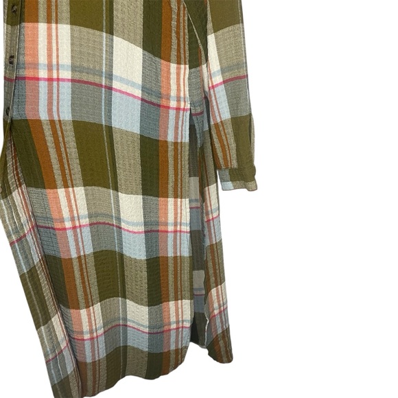 Anthropologie Pilcro Side-Slit Maxi Tunic Buttondown - Picture 6 of 12